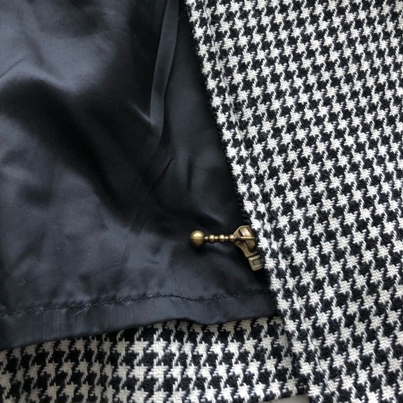 Sag Harbor Black & White Houndstooth Dress Size 4P - Picture 8 of 16